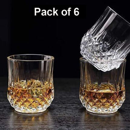 Unbreakable Transparent Glasses Set 315ML, Stylish Design, Set of for Everyday Use and Special Occasions