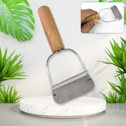 Wooden Handle Metal Vegetable Cutter, Peeler, Slicer