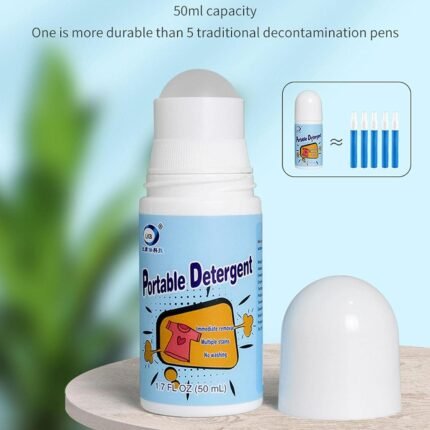 CLOTHES STAIN REMOVER BEAD DESIGN EMERGENCY STAIN RESCUE ROLLER-BALL CLEANER FOR NATURAL FABRIC REMOVES OIL ALMOST ALL TYPES OF FABRICS