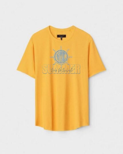 Unisex Designer Premium Quality Printed T-Shirt For Boys And Girls :: Cloth type : Cotton - Colour :: Yellow