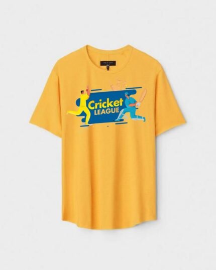 Unisex Designer Premium Quality Printed T-Shirt For Boys And Girls :: Cloth type : Cotton - Colour :: Yellow