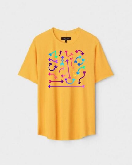Unisex Designer Premium Quality Printed T-Shirt For Boys And Girls :: Cloth type : Cotton - Colour :: Yellow